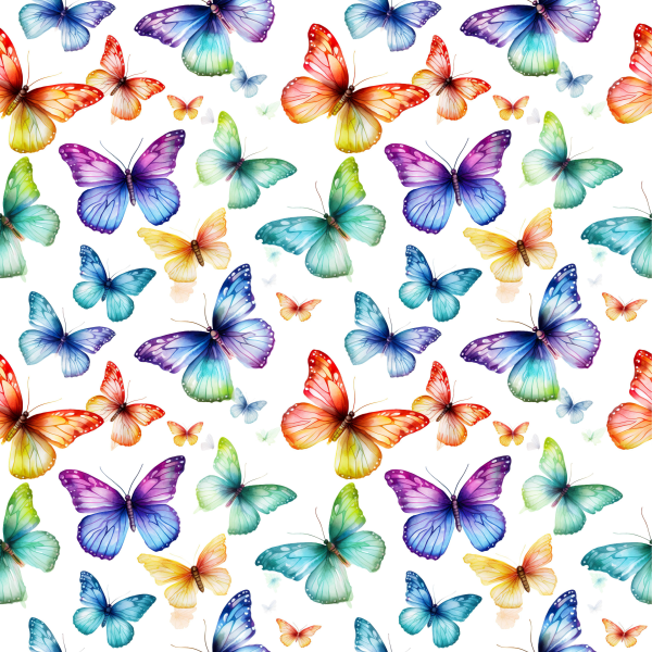 VB Little Unicorn Girls in Love Multicolor Butterflies